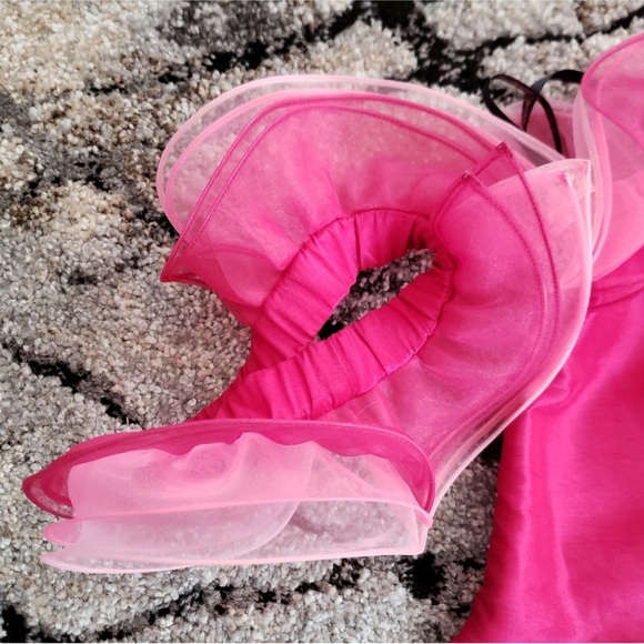 Betsey Johnson 80s Style Hot Pink Cocktail Dress - Picture 5 of 7